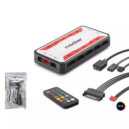NODAR ARGB Fan ve LED Kontrolcü Hub Seti Uzaktan K resmi
