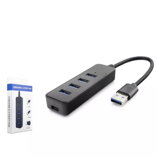 HADRON USB 3.0 Hub 4 Port-Siyah1×USB 3.0+3×USB 2.0 resmi