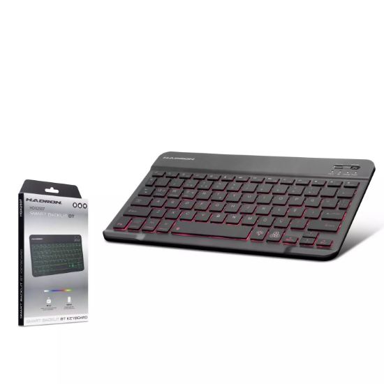 HADRON HDX2507 Bluetooth Smart Klavye RGB - Siyah resmi