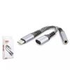 HADRON Type-C to Type-C + 3.5 mm Dişi Ayırıcı Kabl resmi