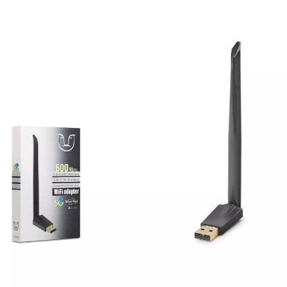 NONAP USB WiFi Adaptör 600 Mbps AC Dual Band-Siyah resmi
