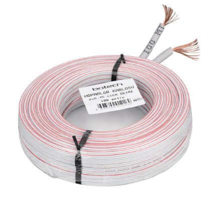BOTECH 2X0.75 CCAM 48 TEL BEYAZ KIRMIZI KODLU 100M resmi
