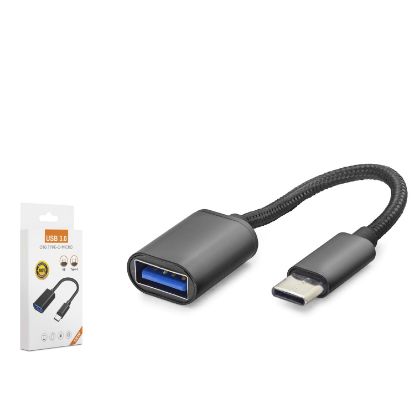 HADRON HDX1001S Type-C to USB OTG Adaptör - Siyah resmi