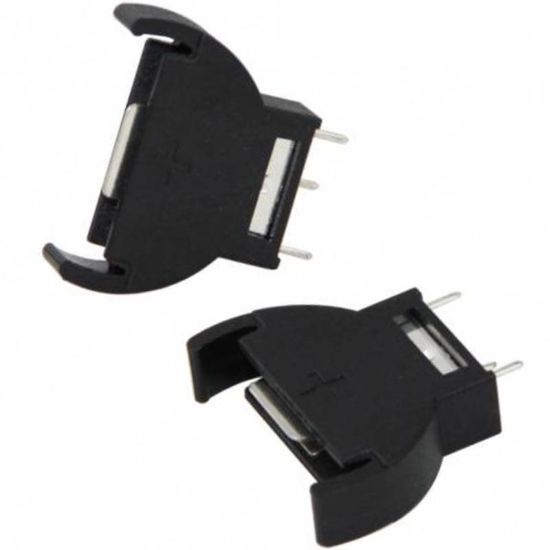 CR2032 TİPİ DİKEY PİL YUVASI (CR2032-180) IC-233K1 resmi
