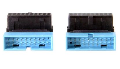 Alfais USB 3.0 19 20pin Dişi Erkek 90 Derece TEKLİ resmi