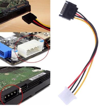 Alfais Sata Kasa Hdd Dişi Erkek 4 pin Power Molex  resmi