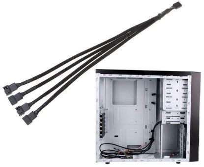 Alfais 4 Pin Fan Çoklayıcı Y PWM Çoklayıcı Kablo resmi