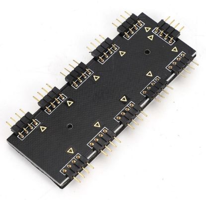 Alfais RGB Led Fan Şerit Hub Splitter 10 Port 12V  resmi