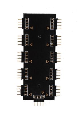 Alfais RGB Led Fan Şerit Hub Splitter 10 Port 12V  resmi