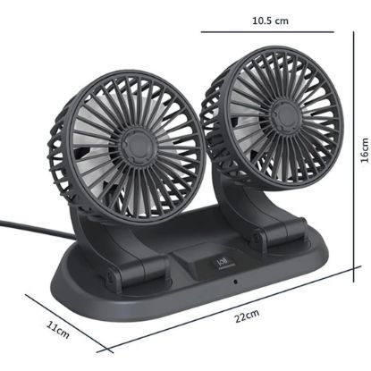 PM FAN10 MİNİ 12 VOLT DC ÇAKMAKLIKLI NUMARATÖRLÜ P resmi