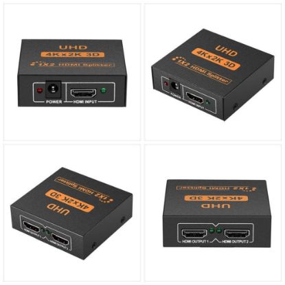 Alfais 2 Port Uhd 4k Hdmi Switch Ekran Monitör Çok resmi