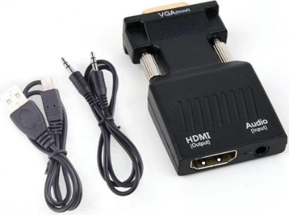ALFAİS Vga To Hdmi Çevirici Dönüştürücü resmi