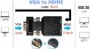 ALFAİS Vga To Hdmi Çevirici Dönüştürücü resmi