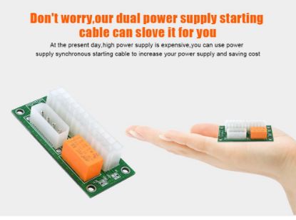 OEM Power Supply Güç Kaynağı Atx Dual Psu 24+4 pin resmi