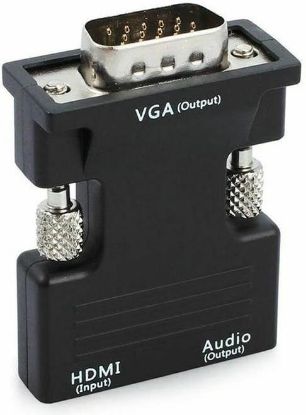 OEM Ses Destekli HDMI TO VGA  Monitör Çevirici resmi