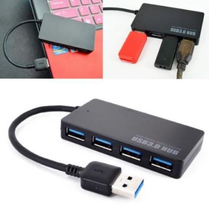 OEM 4 Port USB 3.0 Hub Çoklayıcı Çoğaltıcı HUB resmi