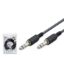 HADRON 6.35 mm Stereo Jack Kablosu 1.5 m Siyah resmi