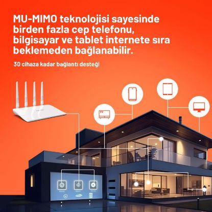 PIX-LINK WIFI REPEATER + ROUTER + AP 300Mbps BEYAZ resmi