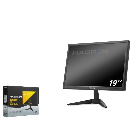 HADRON 19 İnç LED Monitör HDMI VGA 75Hz 1440x900 S resmi