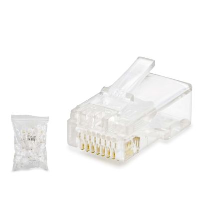 HADRON CAT5 RJ45 Konnektör 100 Adetli Paket Şeffaf resmi