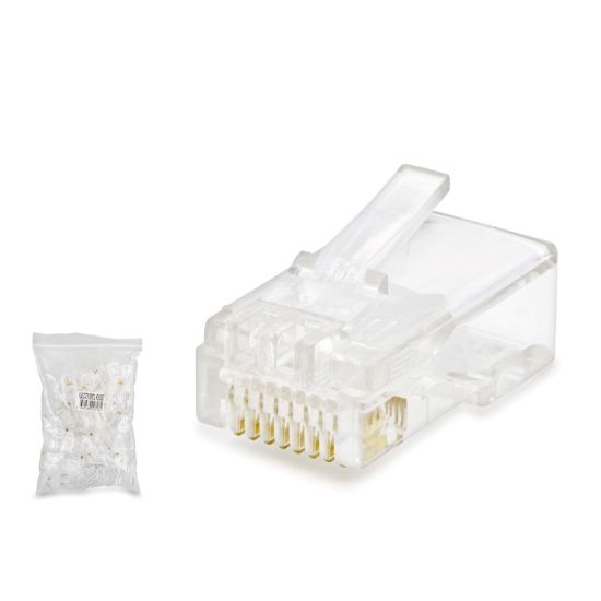 HADRON CAT5 RJ45 Konnektör 100 Adetli Paket Şeffaf resmi